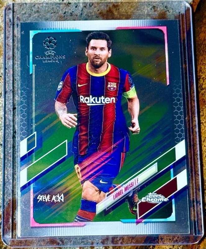 2020-21 Topps Chromex Steve Aoki Uefa Champions League - Lionel Messi #1