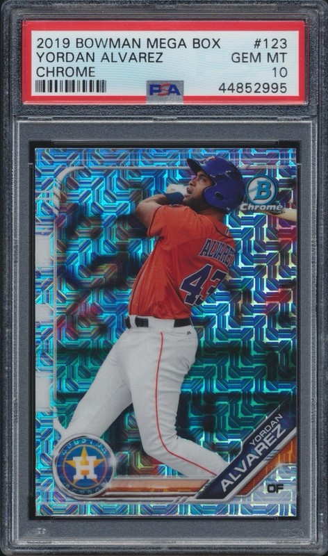 2019 Bowman Chrome Mega Box #123 Yordan Alvarez Mojo Rookie RC PSA 10 GEM MINT