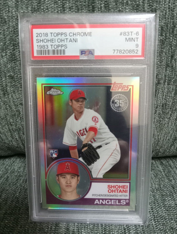2018 Topps Chrome SHOHEI OHTANI Refractor Rookie PSA 9 - Mint
