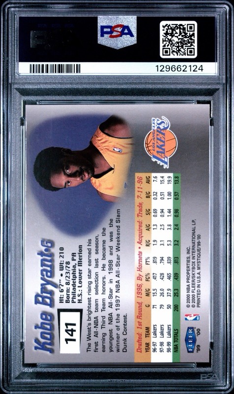 1999 Kobe Bryant Fleer Mystique Refractor/2500 PSA 8 🔥🔥🔥 view 2