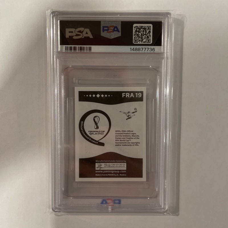 🇫🇷 Kylian Mbappe 2022 FIFA World Cup Qatar Sticker PSA 6 France Real Madrid view 2