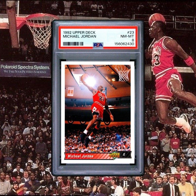 1996 FLEER #13 MICHAEL JORDAN PSA 8
