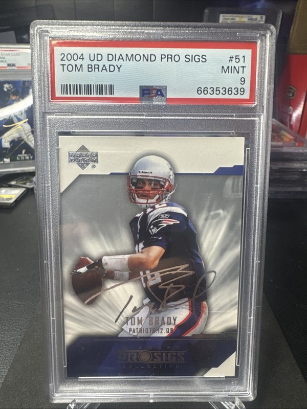 2004 Tom Brady UD Diamond Pro Sigs PSA