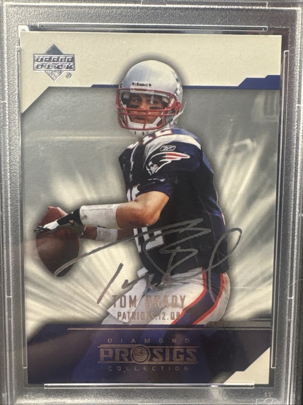2004 Tom Brady UD Diamond Pro Sigs PSA view 2