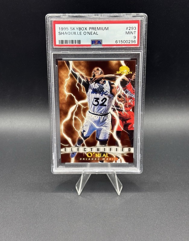 1995 Skybox Premium Shaquille O’Neal Electrified #293 PSA MINT 9 Orlando Magic