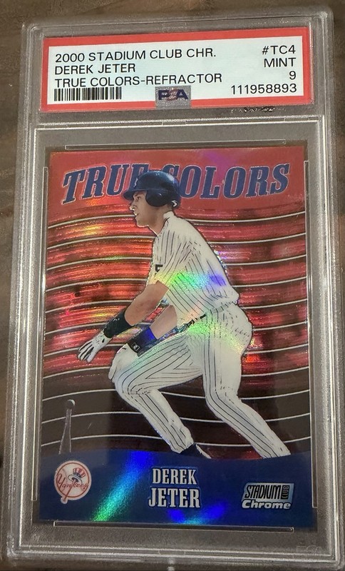 2000 Stadium Club Chrome True Colors Refractor Derek Jeter TC4 PSA 9
