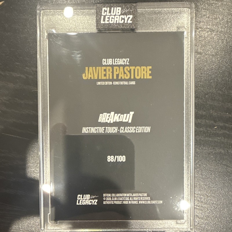 Club Legacyz 2026 Breakout Instinctive Touch Javier Pastore #88 Classic 88/100 view 2