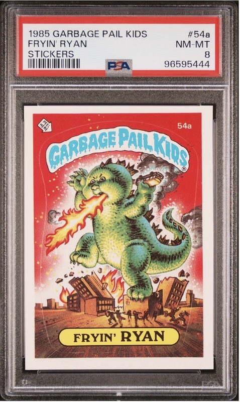 1985 Topps Garbage Pail Kids 54a Fryin Ryan PSA 8 Matte GPK OS2 Series 2