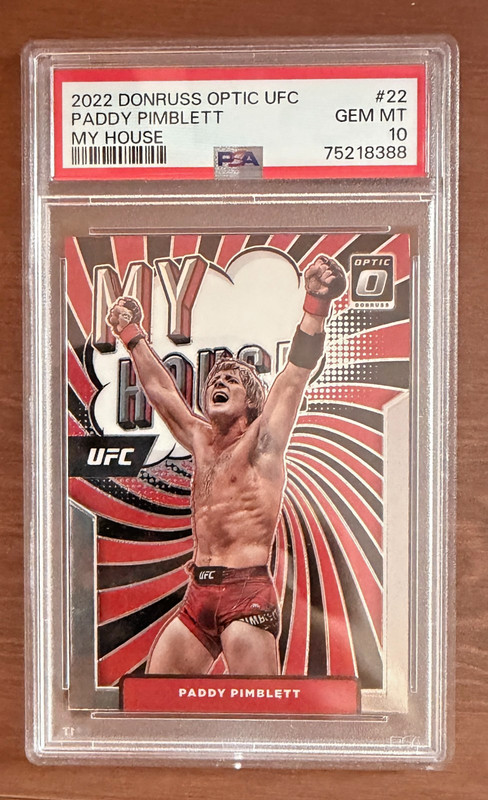 Panini 2022 Donruss Optic UFC My House Paddy Pimblett #22 PSA 10