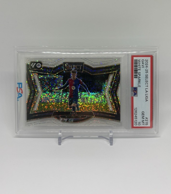 Gavi 2024-25 Panini Select FIFA White Sparkle Field Level SSP PSA GEM MT 10 #215