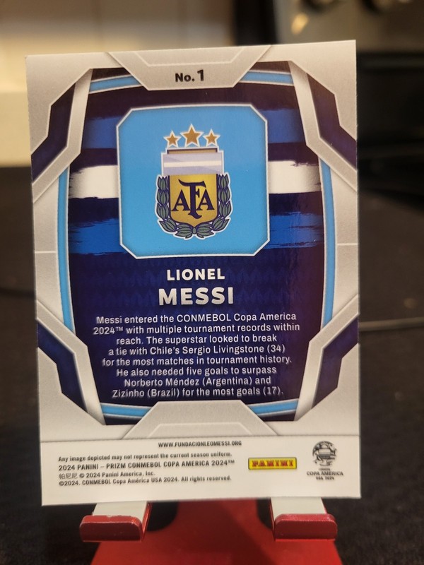 2024 Panini Prizm COPA America - Lionel Messi #1 view 2