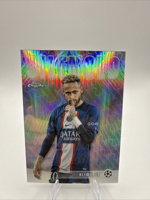 2026 Topps Chrome Soccer - Neymar - Silenced Refractor Card No. SHH-1