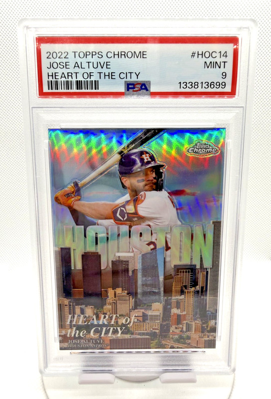 Jose Altuve - 2022 Topps Chrome - Heart of the City Refractor #HOC-14 PSA 9
