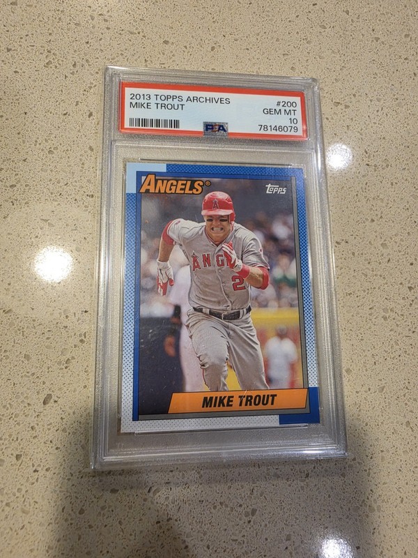 2013 Topps Archives Mike Trout #200 PSA 10!!! view 2