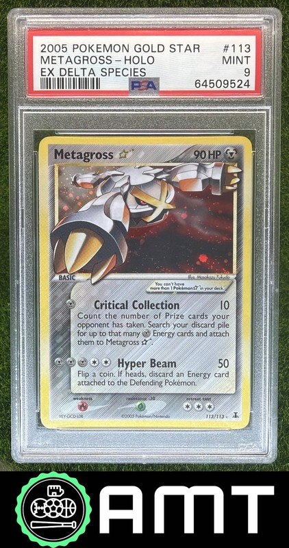 Metagross Gold Star Holo PSA 9 2005 Pokemon EX Delta Species #113/113 9524