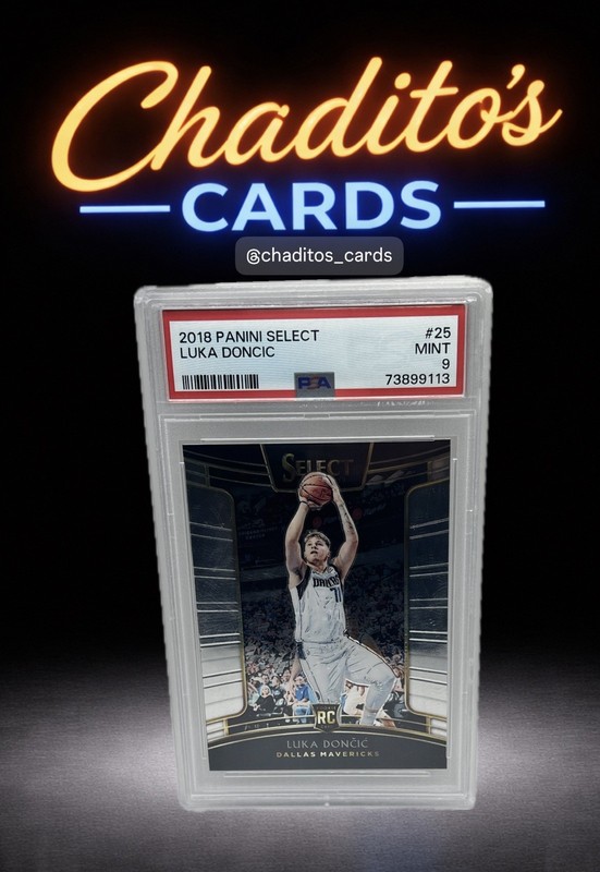 LUKA DONCIC ROOKIE🔥2018-19 Select #25🔥Luka Doncic RC ❗️PSA 9❗️Mavericks Lakers