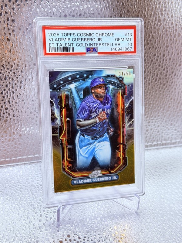 2025 topps cosmic chrome vladimir guerrero jr /50 Psa10 view 1
