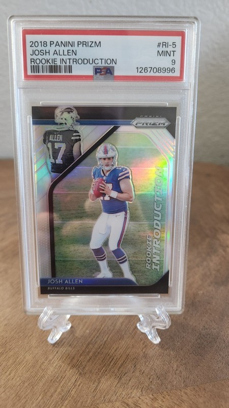 2018 Panini Prizm Rookie Introduction Josh Allen #RI-5 (RC) PSA 9 Buffalo Bills