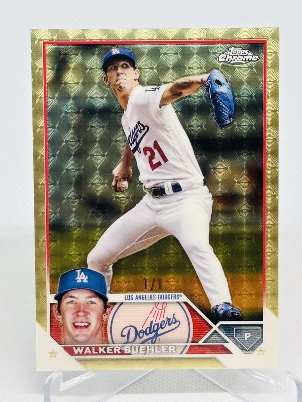 2023 Topps Chrome Sapphire Walker Buehler Superfractor 1/1 Dodgers #391
