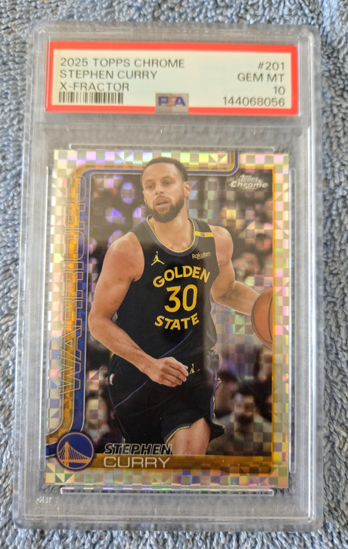 2025 TOPPS CHROME X-FRACTOR #201 STEPHEN CURRY PSA 10 - INVEST NOW!!!