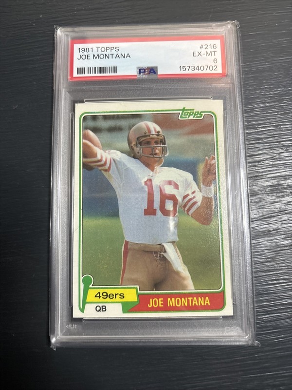 1981 Topps - Joe Montana #216 PSA 6