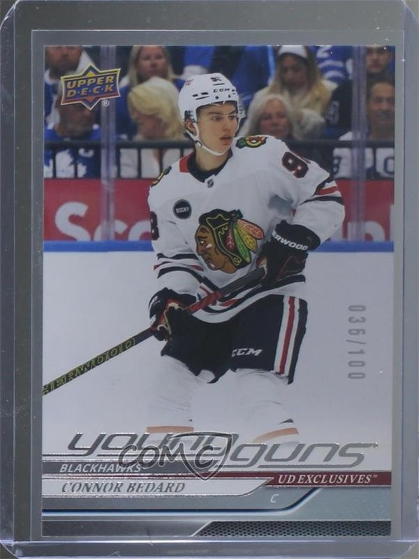 2024 Series 1 2024-25 Young Guns Exclusives Achievement 36/100 Connor Bedard 0tl