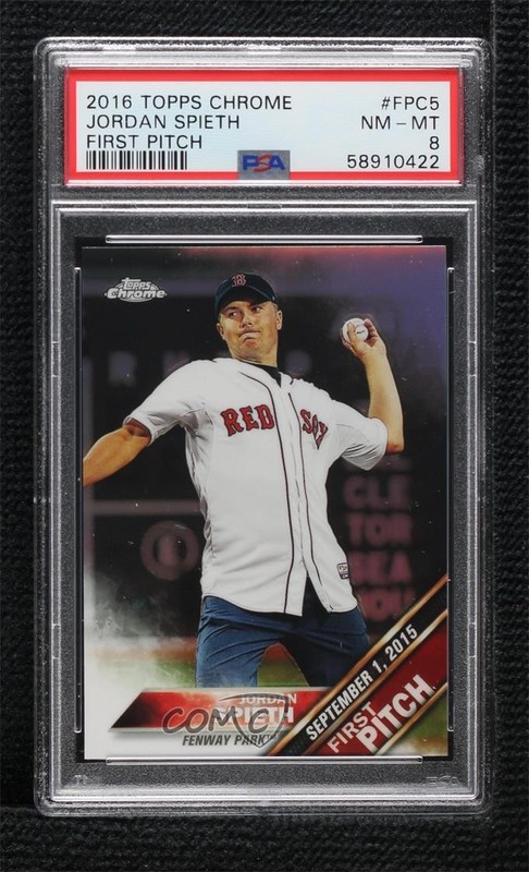 2016 Topps Chrome First Pitch Jordan Spieth #FPC-5 0c37