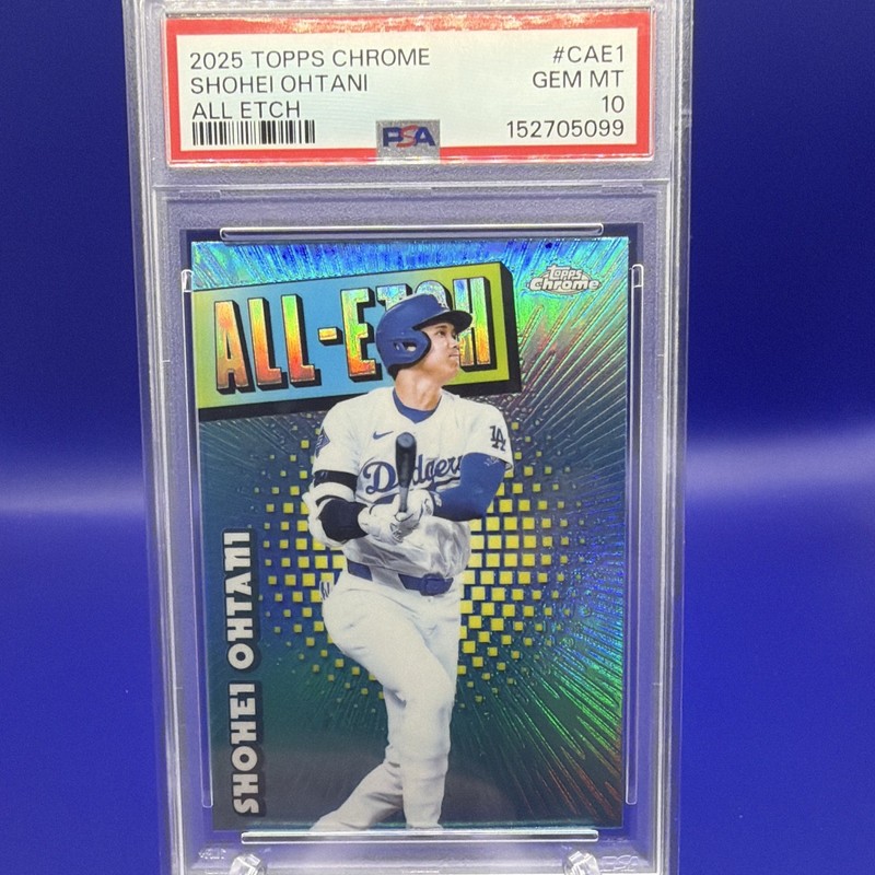 Topps Chrome 2025 Shohei Ohtani All-Etch Insert PSA 10 Dodgers CAE-1