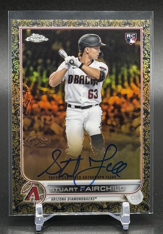 2022 Topps Chrome Gilded ⚾️Stuart Fairchild Gold Etch RC Auto #/99