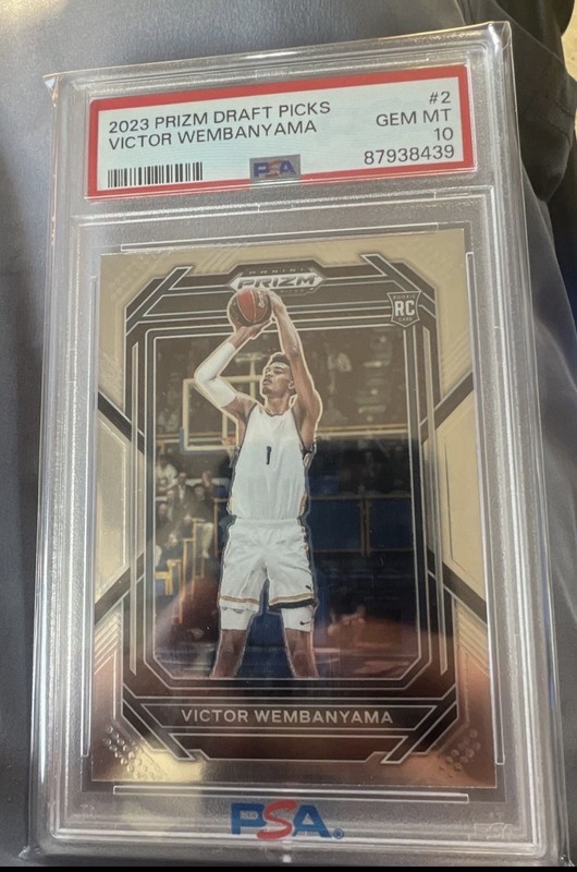 2023 Victor Wembanyama PSA 10 Panini PRIZM Draft picks Basketball Card #2