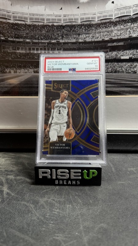 PSA 10 GEM MT * 2023 Victor Wembanyama Select Premier Blue Rookie RC
