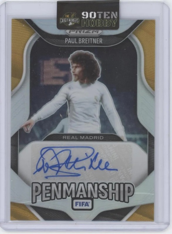 2025 Panini Prizm FIFA Soccer Penmanship Paul Breitner #P-PB Refractor /49 Auto
