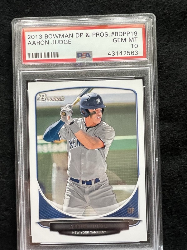 2013 Bowman Draft Picks And Prospects Aaron Judge RC #BDPP19-PSA 10 Yankees view 1