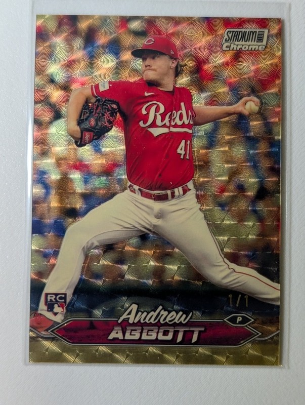 2024 Topps Stadium Club Chrome Andrew Abbott Rookie Superfractor 1/1 #53
