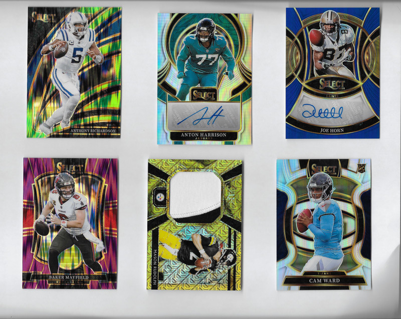 72 Card Select Football Lot AUTO PATCH RC Rookie Parallels # Inserts NFL