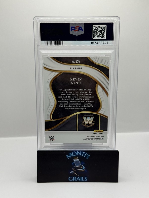 2024 Panini Select WWE - Kevin Nash Zebra Print #237 Case Hit SSP PSA 10 Pop 1 view 2