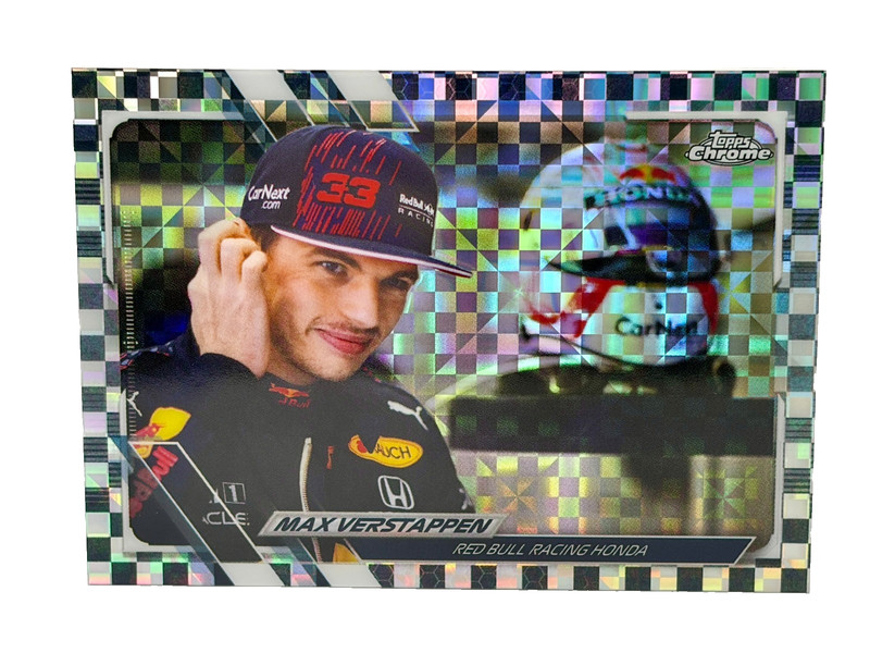 2021 Topps Chrome F1 MAX VERSTAPPEN X-Fractor Refractor #43 Red Bull SP