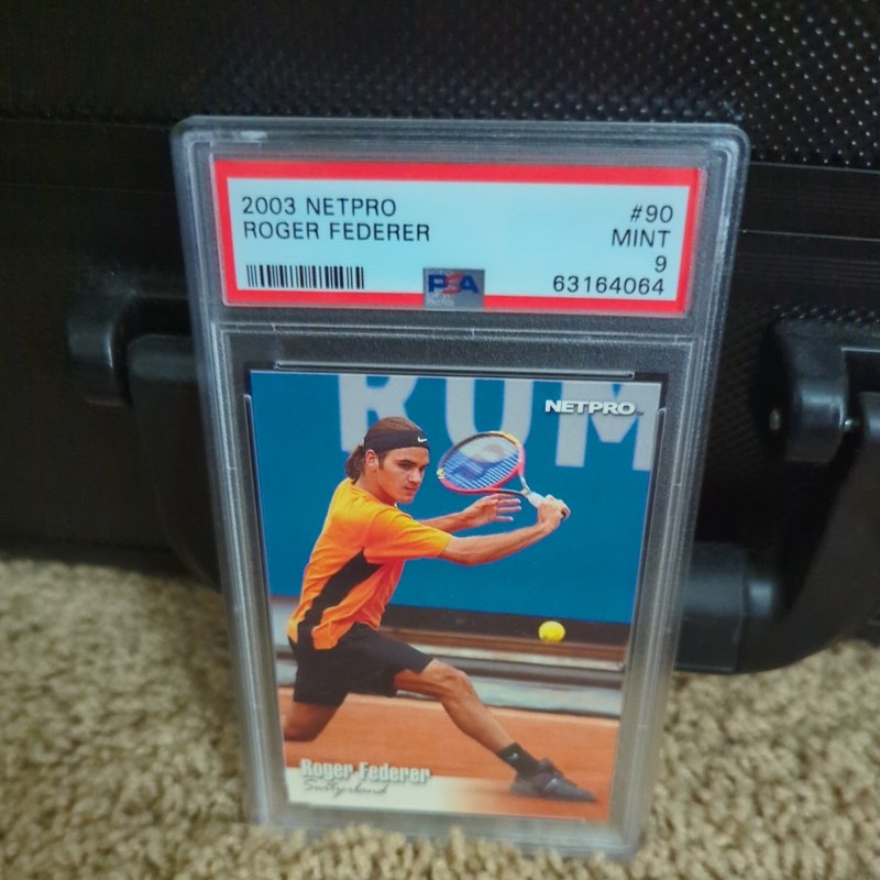 NetPro 2003 Roger Federer #90 Rookie Base Set PSA 9 Tennis Switzerland