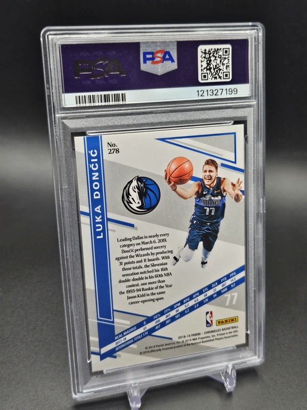 2918 Panini Chronicles Luka Doncic Rookie PSA 10 view 2