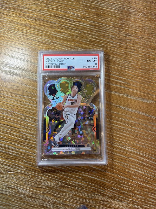 2023-24 Crown Jokic Crystal Gold /10 PSA 8