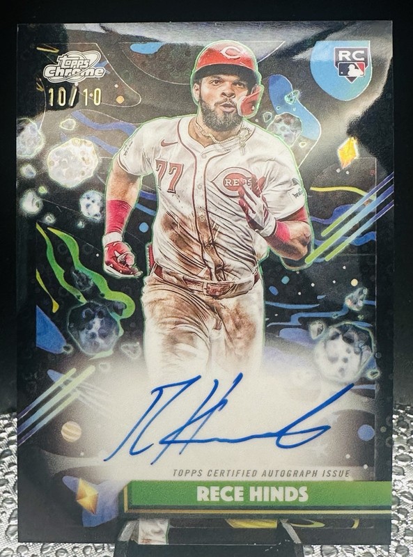 2025 Topps Cosmic Chrome - Autographs Rece Hinds Eclipse /10 Bookend 🌎