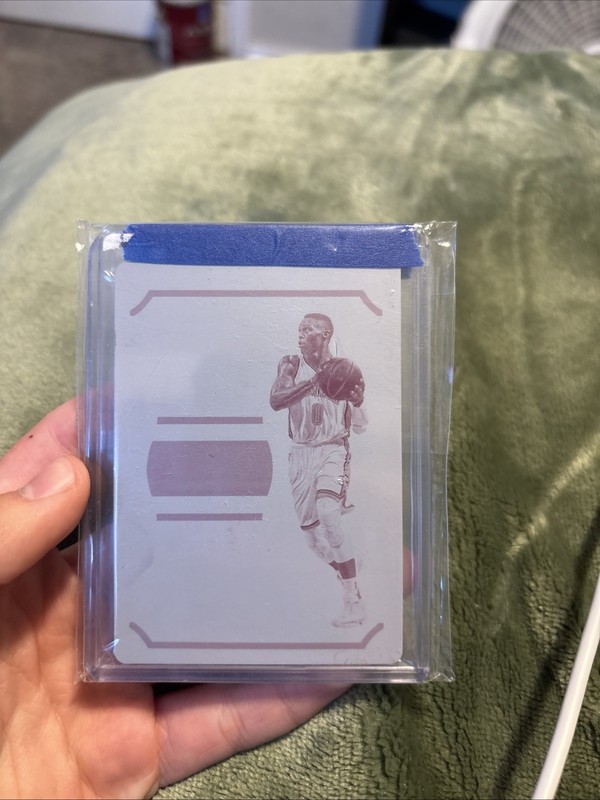 2017 Panini National Treasures Russell Westbrook LOGO MAN Printing Plate!!!