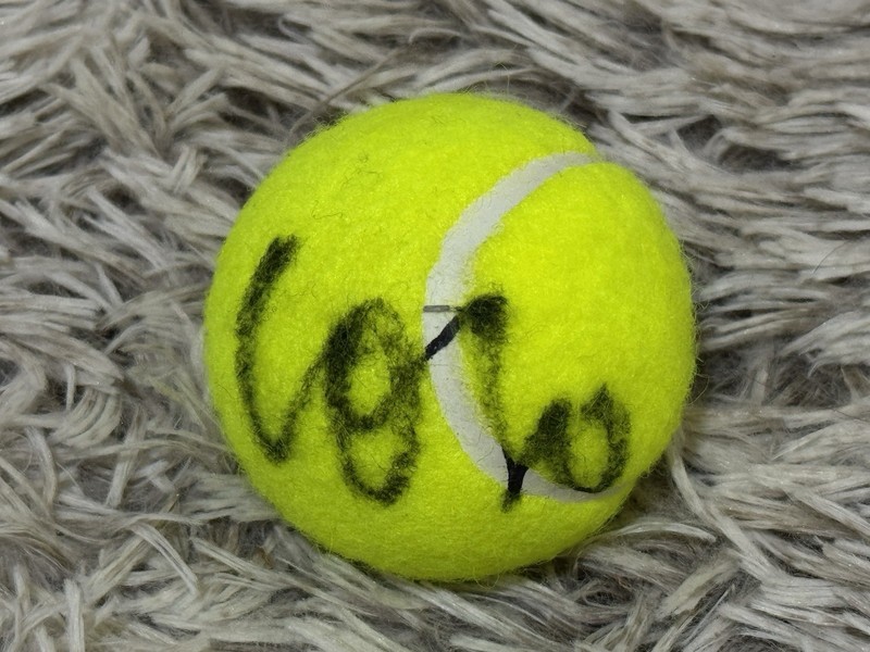 COCO GAUFF SIGNED AUTO HEAD TENNIS BALL CHAMP French Open Wimbledon PSA PROOF 🎾