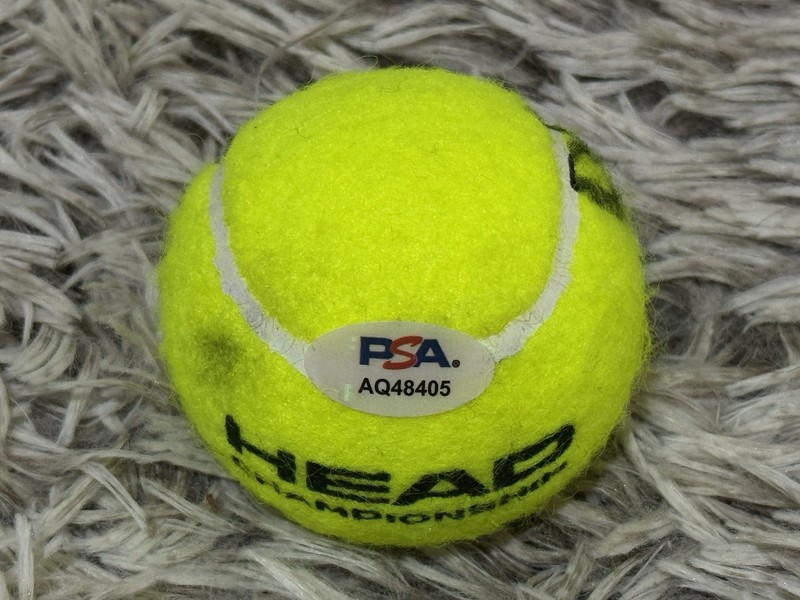 COCO GAUFF SIGNED AUTO HEAD TENNIS BALL CHAMP French Open Wimbledon PSA PROOF 🎾 view 2