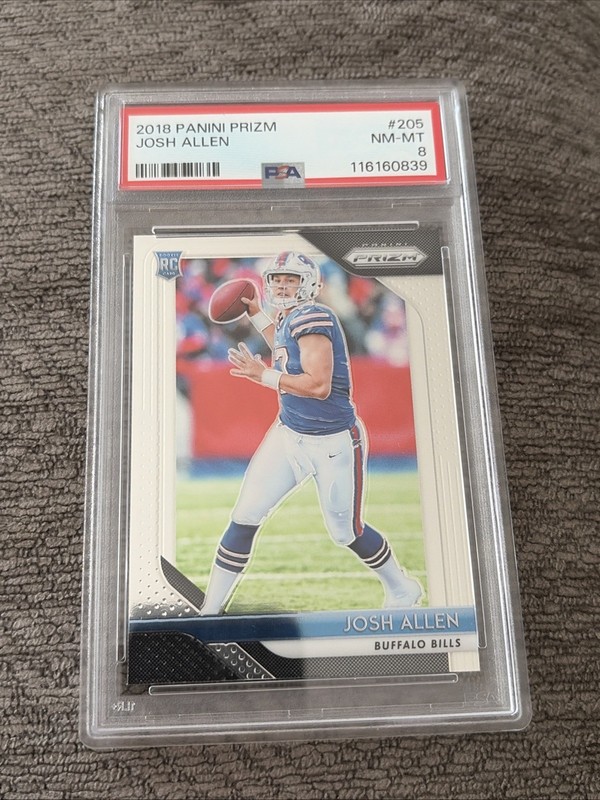 2018 Panini Prizm #205 Josh Allen PSA 8 Buffalo Bills Rookie