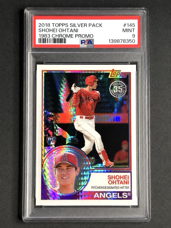 Topps 2018 Silver Pack 1983 Chrome Shohei Ohtani Rookie PSA 9 #145 Angels