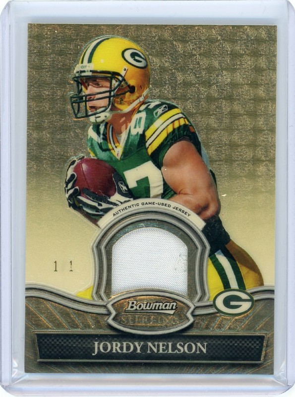 2010 Bowman Sterling Superfractor Jersey #BSR-JN Jordy Nelson #1/1