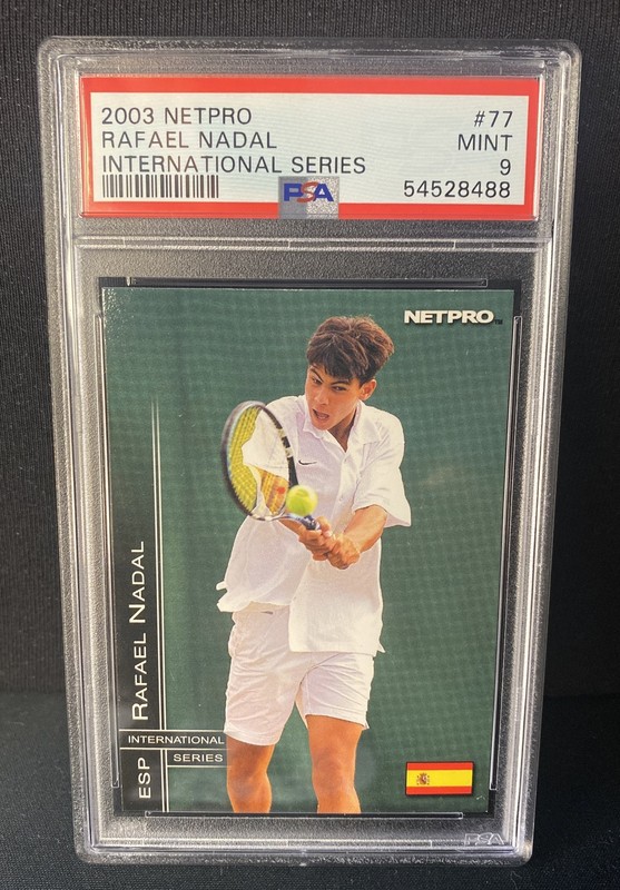 2003 Netpro Tennis International Series #77 Rafael Nadal RC Rookie PSA 9 POP 192