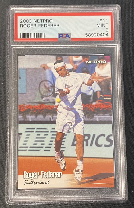 2003 Netpro Roger Federer Rookie Year #11 PSA 9 MINT RC