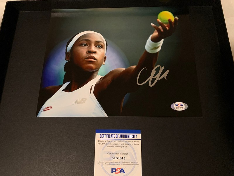 coco gauff signed autographed 8x10 photo PSA/DNA COA Tennis